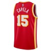 NBA Atlanta Hawks Trikot Clint Capela 15 Nike 2022-23 Icon Edition Rot Swingman - Herren